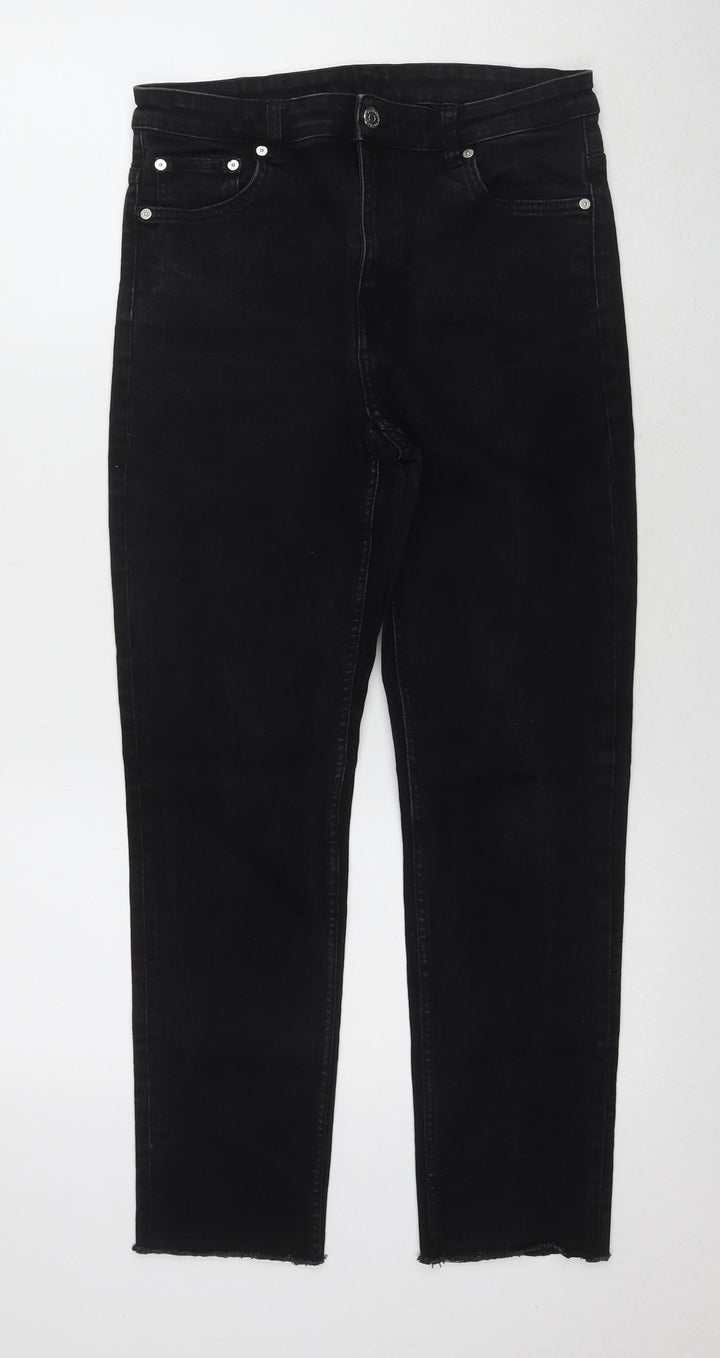 Weekday Women's Black Straight Jeans - Size 10
