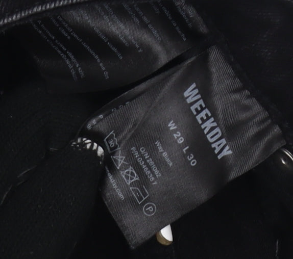 Weekday Women's Black Straight Jeans - Size 10