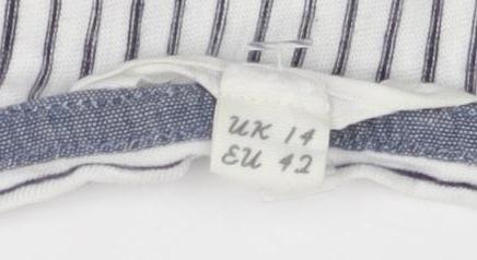 White Stuff Women's Striped T-Shirt Size 14