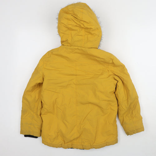 Matalan Boys Yellow Hooded Jacket 7 Years Explorer Theme