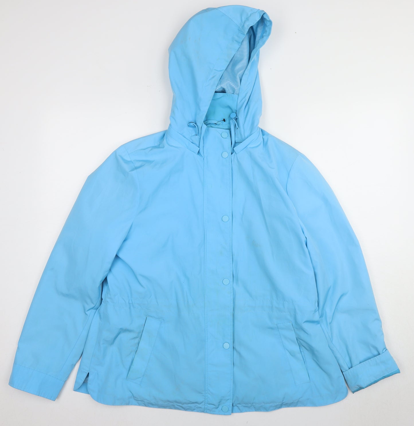 Marks and Spencer Women's Blue Rain Coat Size 16