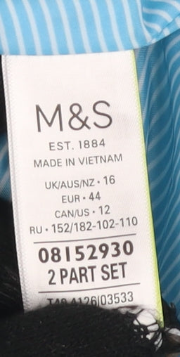 Marks and Spencer Women's Blue Rain Coat Size 16