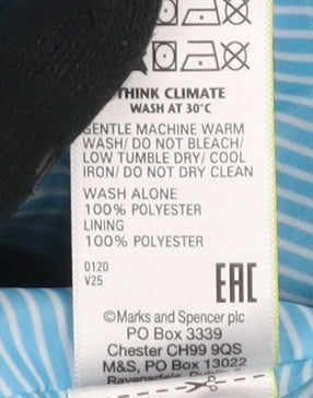 Marks and Spencer Women's Blue Rain Coat Size 16