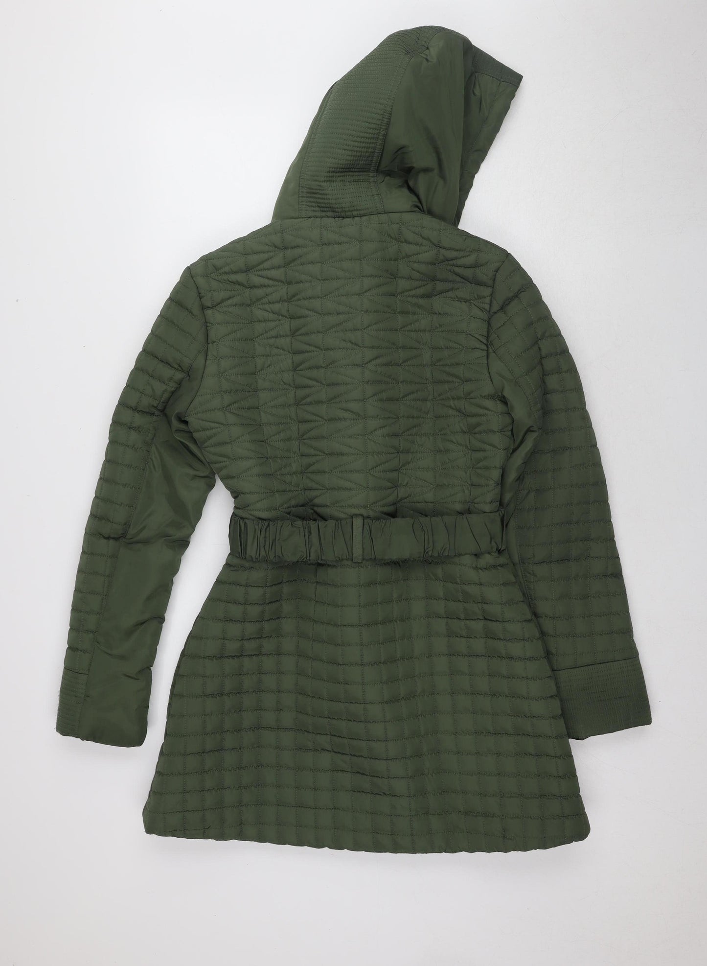 Matalan Women's Green Pea Coat Hooded, Size 12