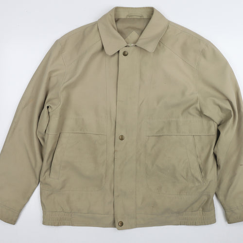 EWM Men's Beige Mid-Length Trench Coat M