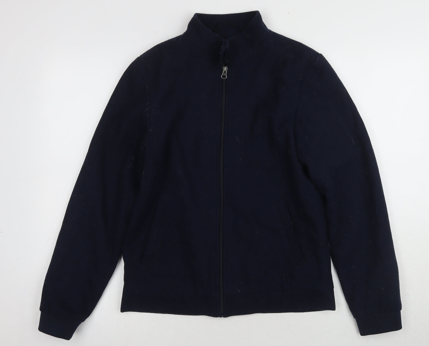 Next Girls Blue Basic Jacket, 14 Years, Lined Zip Casual