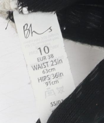 BHS Beige Elastic Waist Women's Trousers Size 10