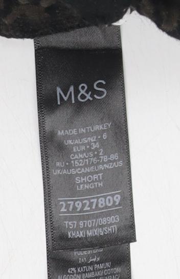 Marks and Spencer Women's Black Jogger Trousers, Size 6