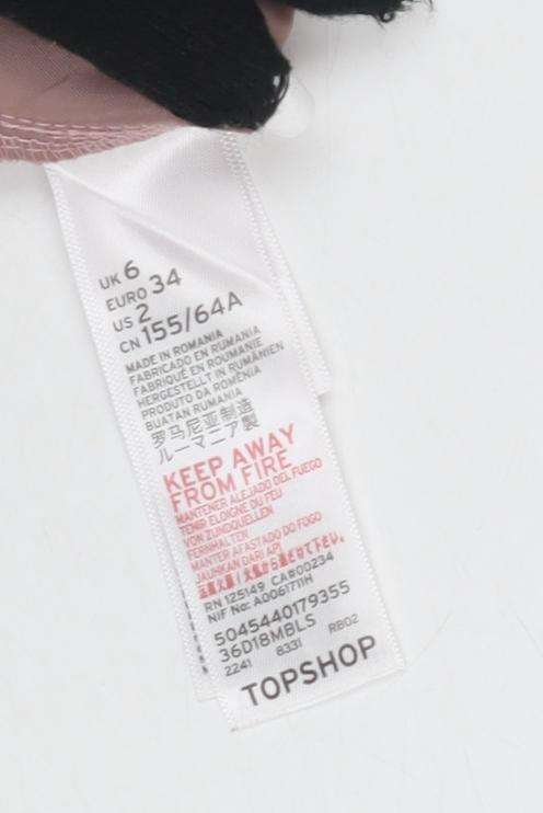 Topshop Pink Women's Trousers Size 6