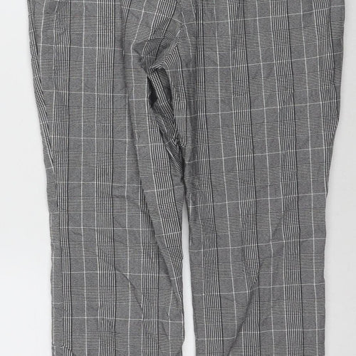 Marks and Spencer Women's Grey Check Dress Pants