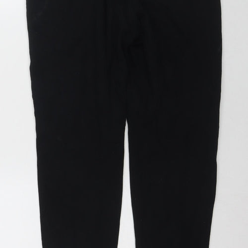The Idle Man Men's Black Jogger Trousers Size S