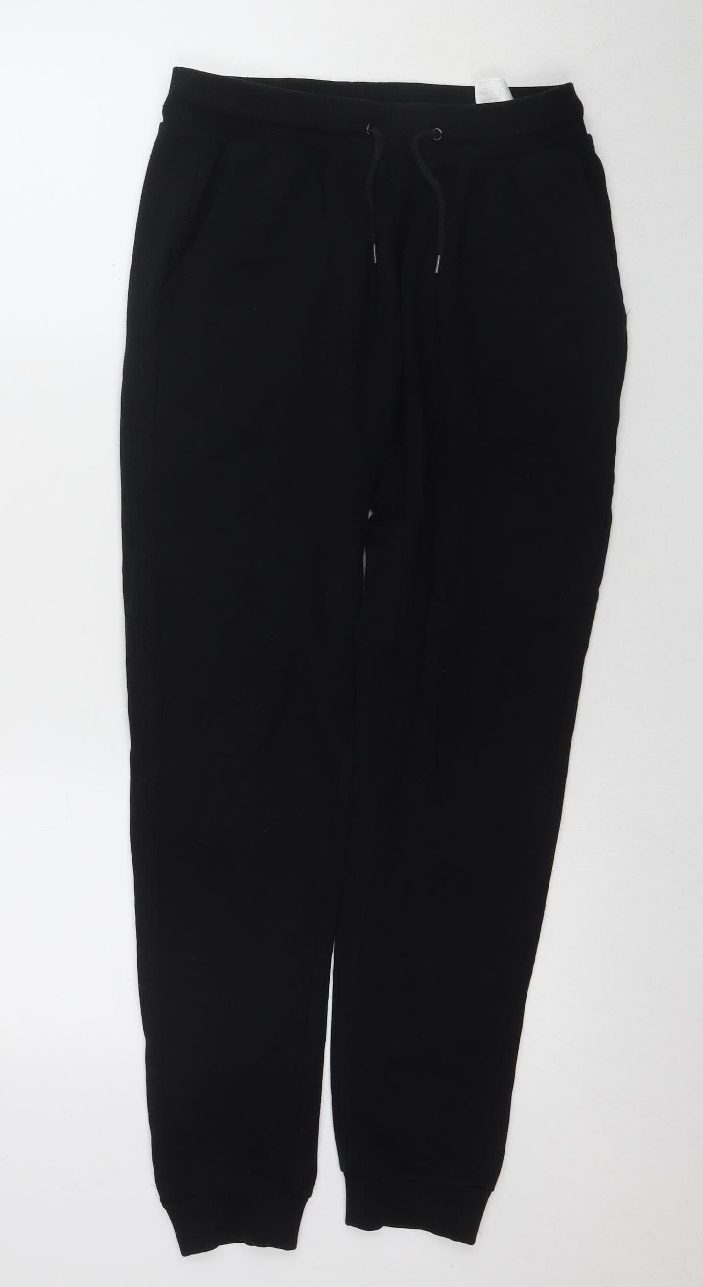The Idle Man Men's Black Jogger Trousers Size S
