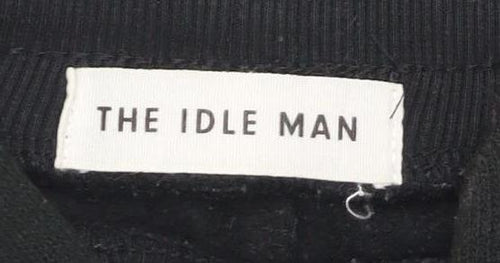 The Idle Man Men's Black Jogger Trousers Size S