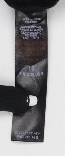 Dorothy Perkins Women's Black Trousers Size 10