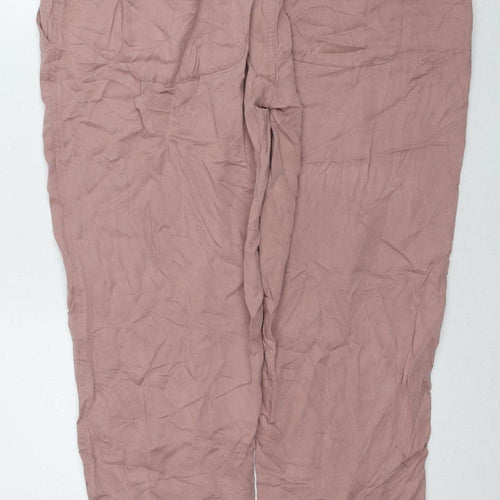 Debenhams Women's Pink Casual Trousers Size 18