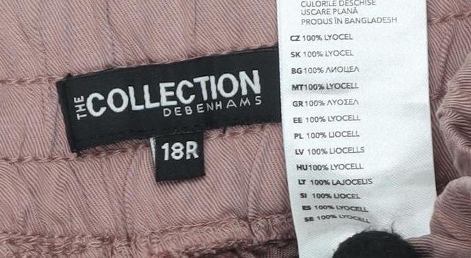 Debenhams Women's Pink Casual Trousers Size 18