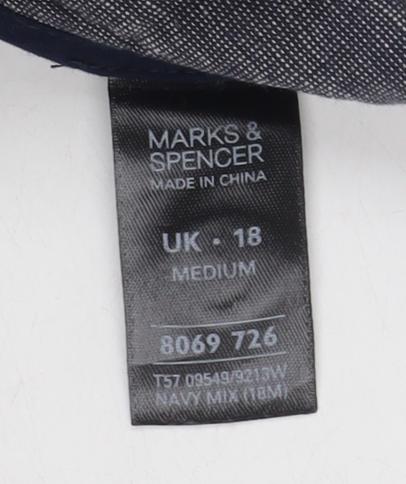 Marks and Spencer Women's Blue Trousers Size 18