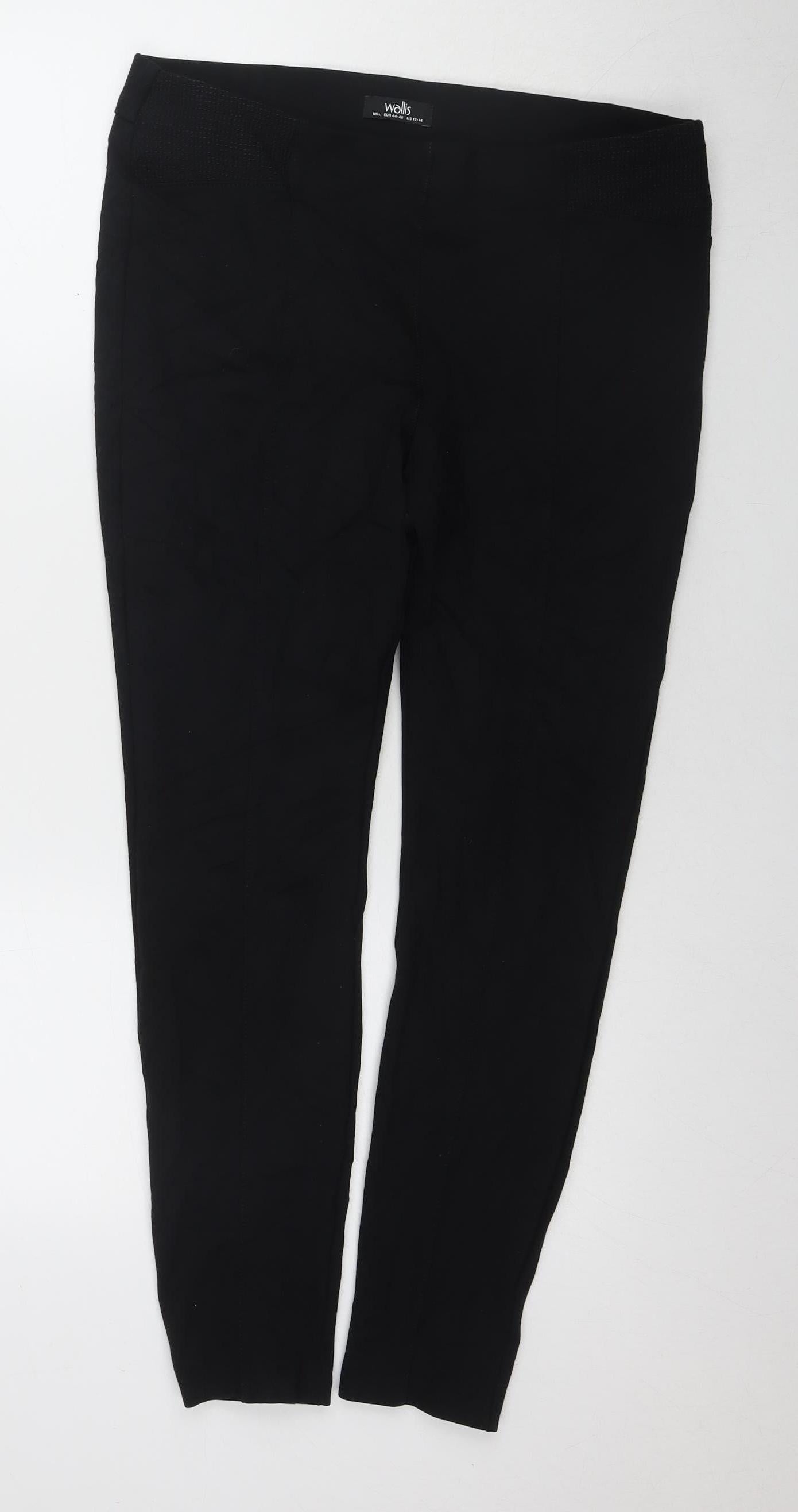 Wallis Black Women's Jegging Trousers - Size L