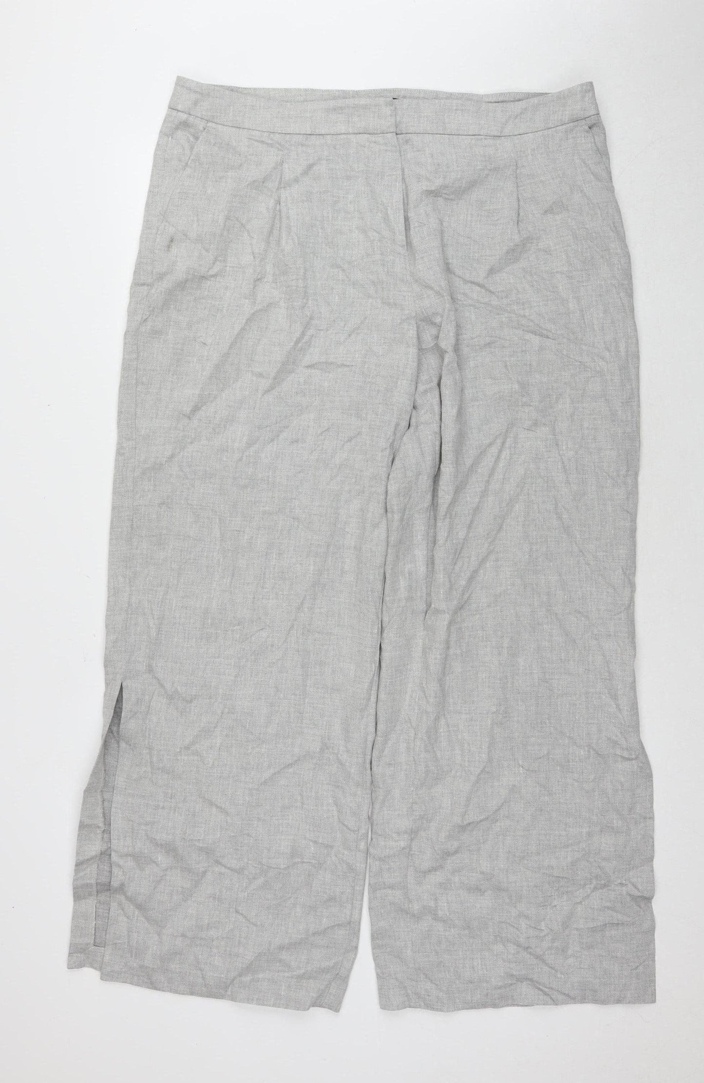 Marks and Spencer Women's Grey Trousers UK 18
