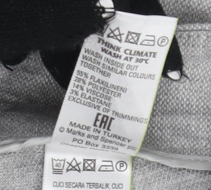 Marks and Spencer Women's Grey Trousers UK 18