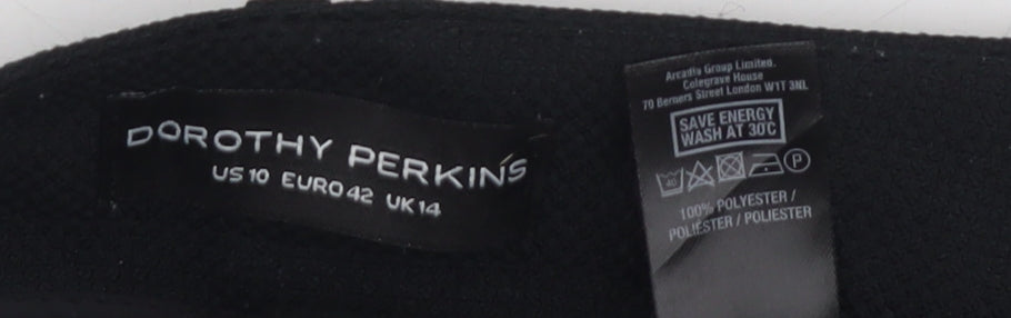 Dorothy Perkins Women's Black Trousers Size 14