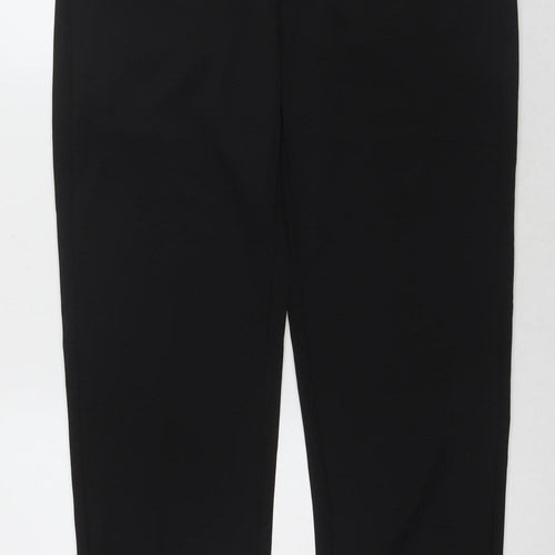 PANTS Men's Black Dress Pants, Size L, Polyester Blend