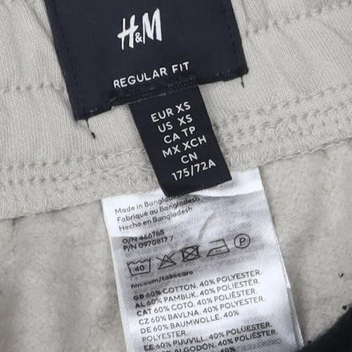 H&M Beige Jogger Trousers - Women's Size 6