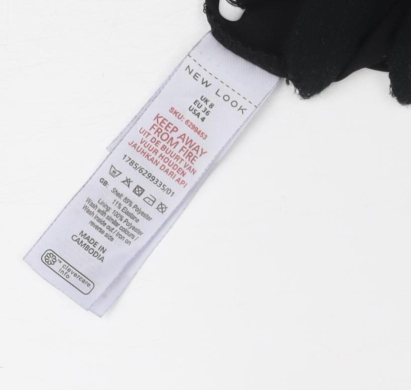 New Look Women's Black Dress Pants Size 8 Regular