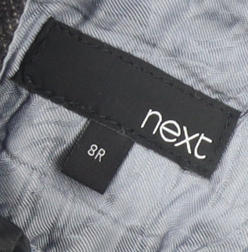 Next Women's Black Striped Trousers Size 8