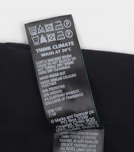 Marks and Spencer Women's Black Trousers Size 16