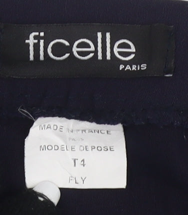 Ficelle Paris Women's Blue Cropped Trousers Size 8