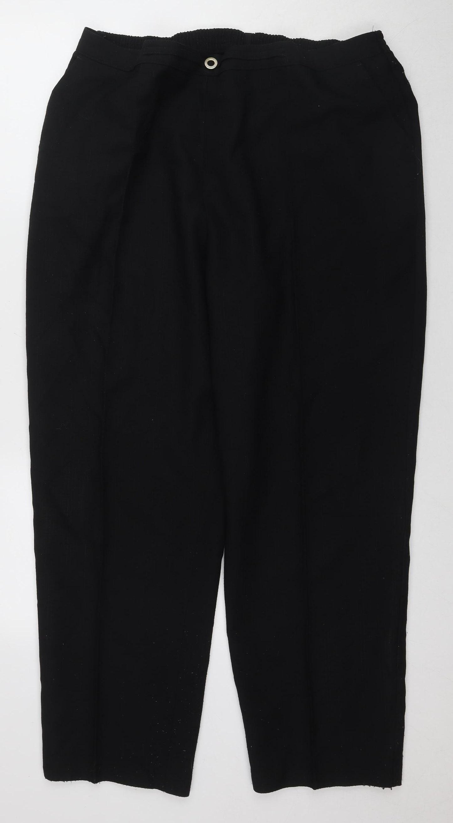 Marks and Spencer Women's Black Trousers UK Size 22