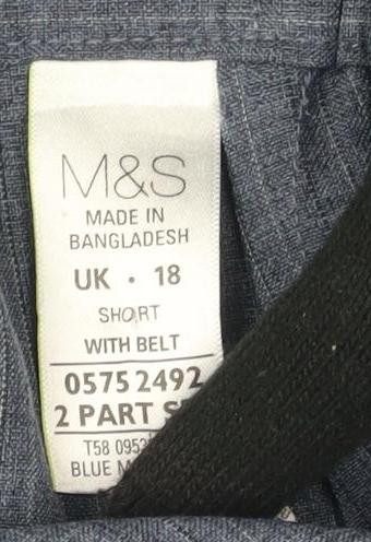 Marks and Spencer Women's Blue Dress Pants Size 18