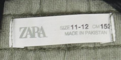 Zara Green Boys Jogger Trousers 12 Years