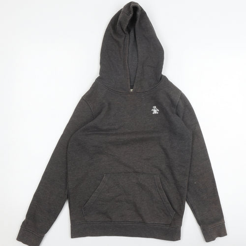 Original Penguin Boys Grey Pullover Hoodie, 10-11 Years