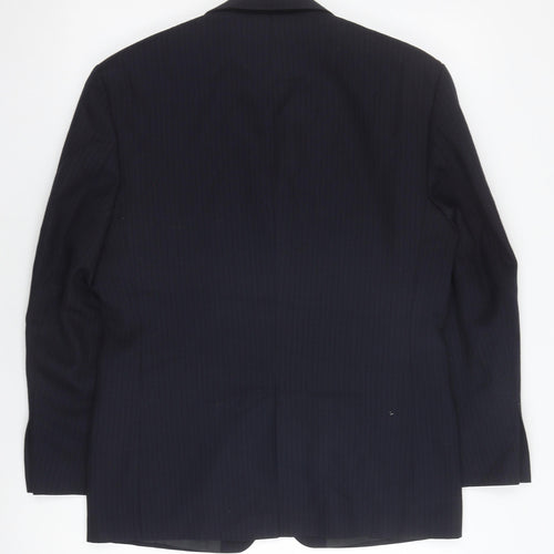 Pinstripe Fine Lines Men's Blazer Black 38S