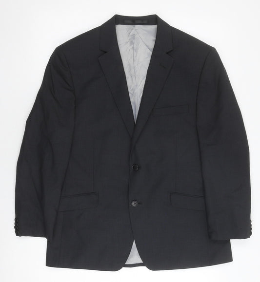 Performance Men's Black Suit Jacket 40S Regular Fit