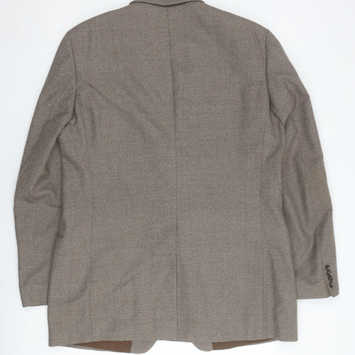 St Michael Men's Brown Herringbone Blazer 43-44L