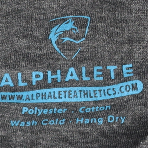 Alphalete Unisex Grey Hoodie XS with Logo