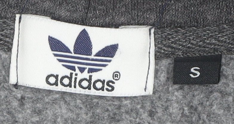 Adidas Men's Grey Pullover Hoodie Small