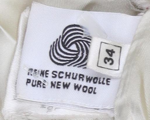 Laurèl Women's Beige Wool Cashmere Pea Coat Size 6