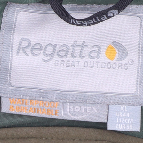 Regatta Men's Green XL Rain Coat Jacket, Waterproof