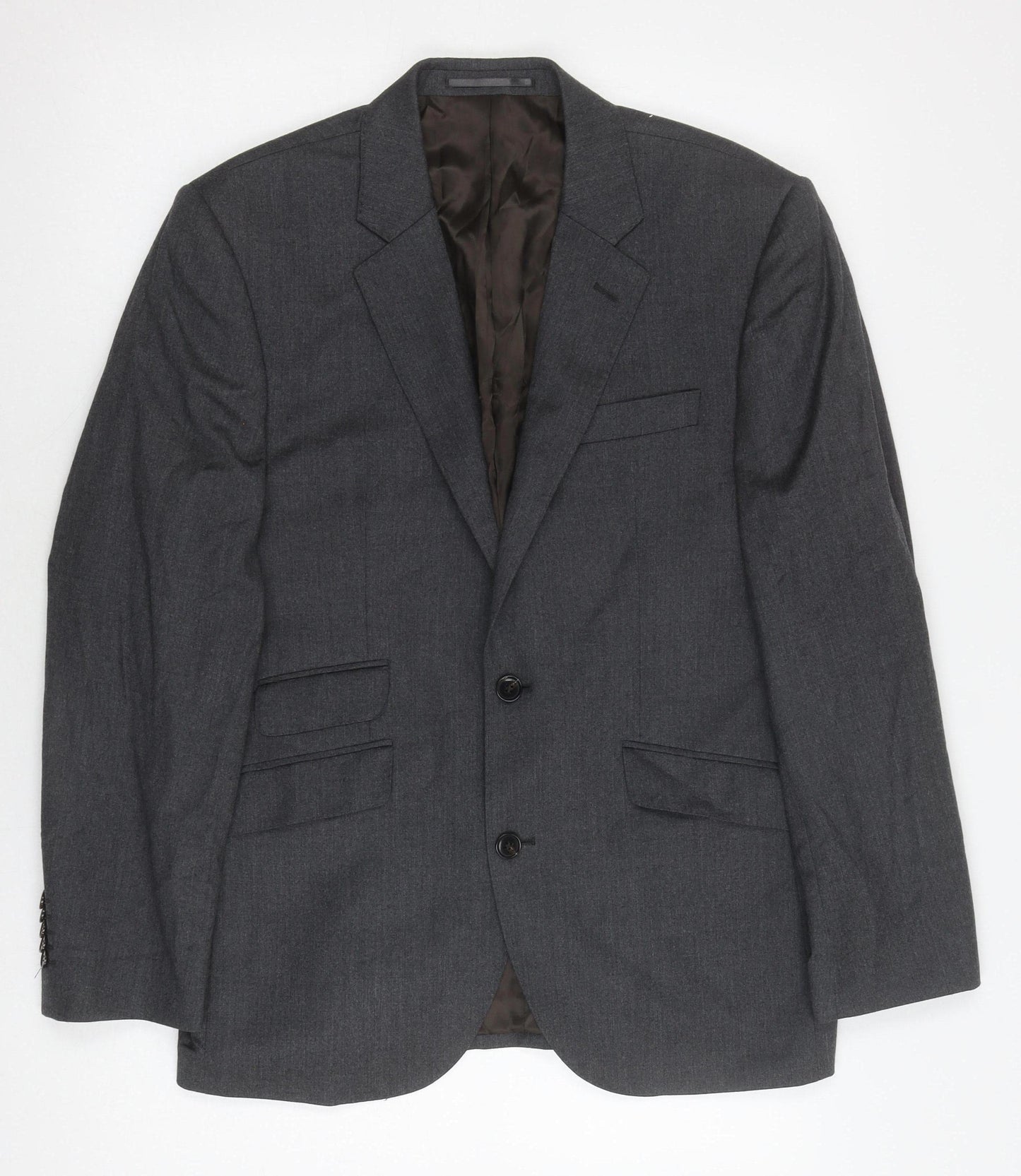 John Lewis Men's Grey 38S Wool Cashmere Blazer