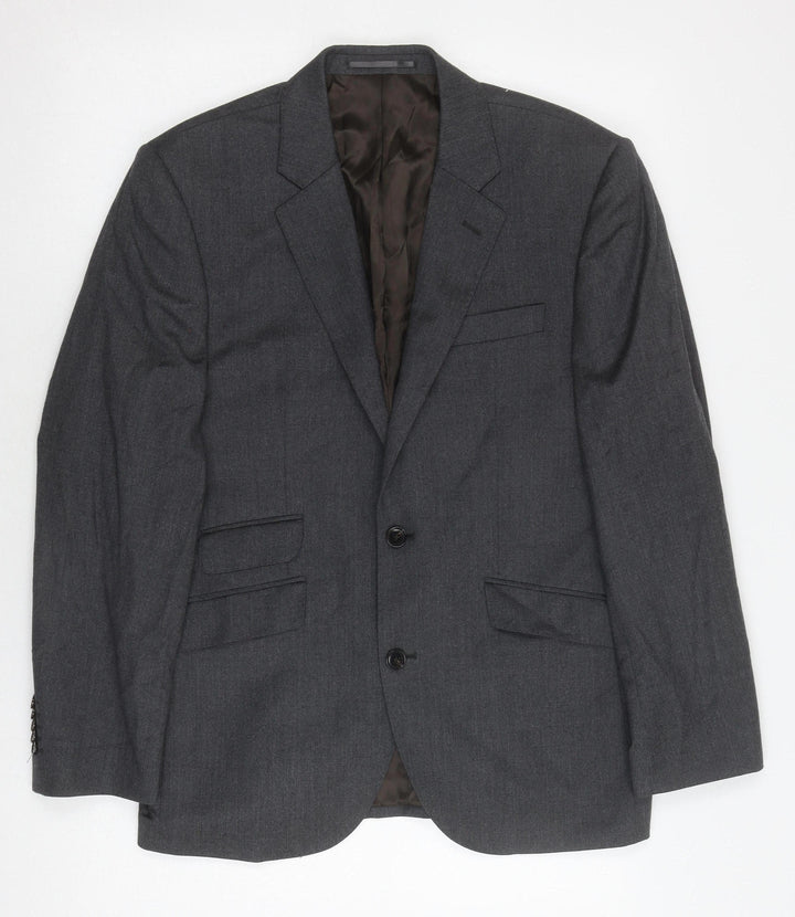 John Lewis Men's Grey 38S Wool Cashmere Blazer