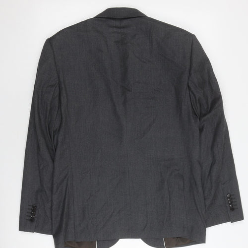 John Lewis Men's Grey 38S Wool Cashmere Blazer