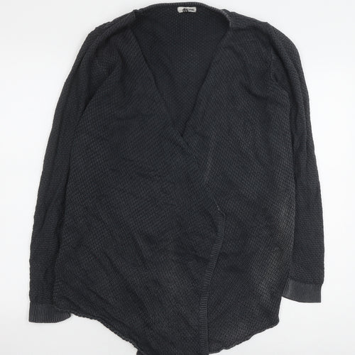Tezenis Women's Black Cardigan Medium Open Knit