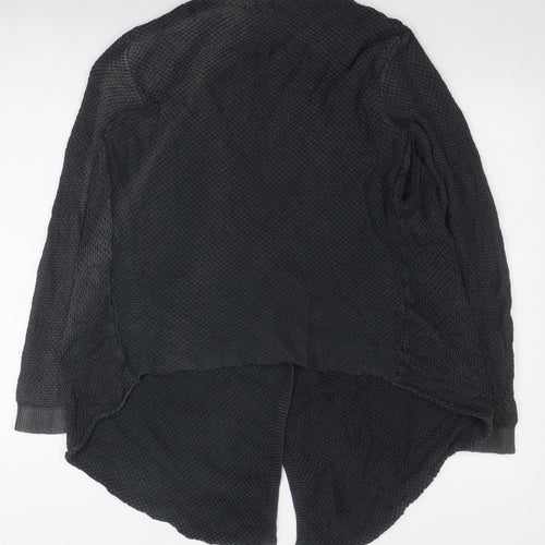 Tezenis Women's Black Cardigan Medium Open Knit
