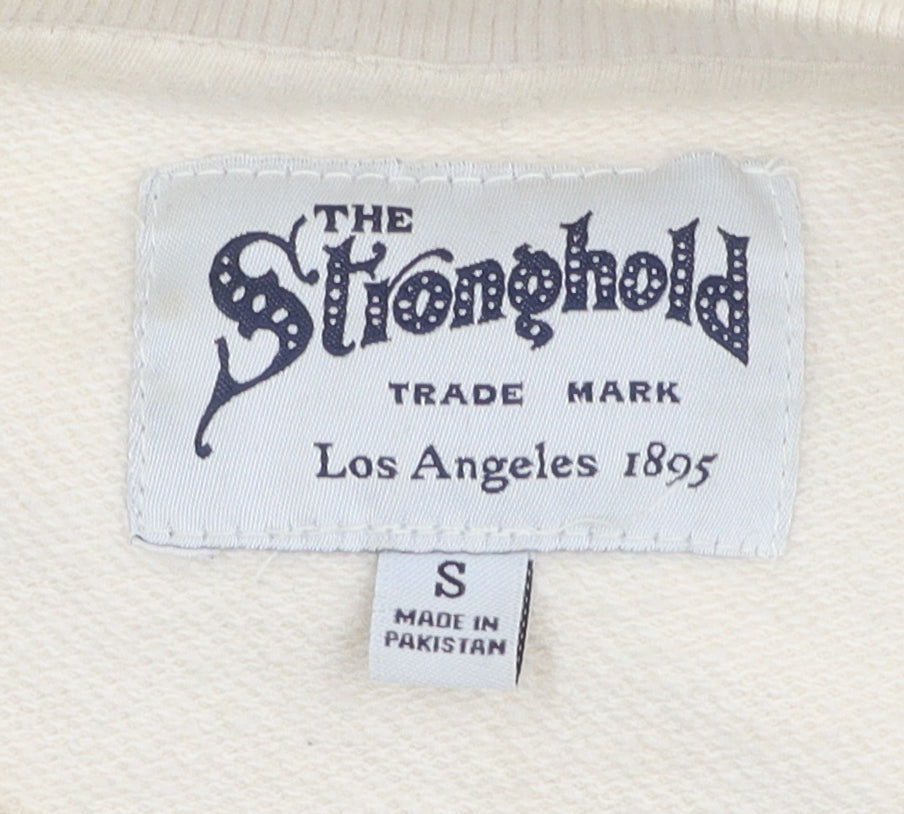 The Stronghold Men's Ivory City Logo Pullover Sweatshirt, S