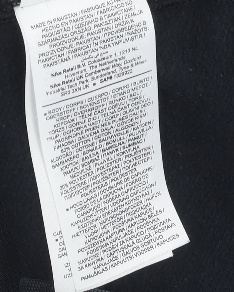 Nike Unisex Black XL Pullover Hoodie