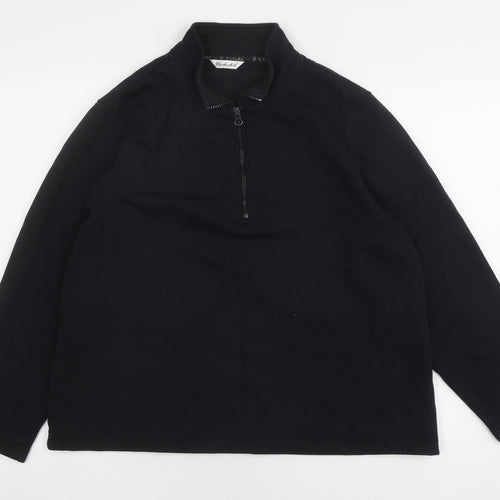 Berkert V Women's Black Pullover Sweatshirt Size 16